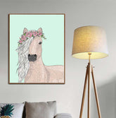 Paint-By-Numbers Decorated Horse